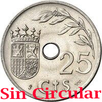 1937 - 25 Céntimos - Primera Moneda acuñada por el Estado Español - Sin Circular. - Imagen 2